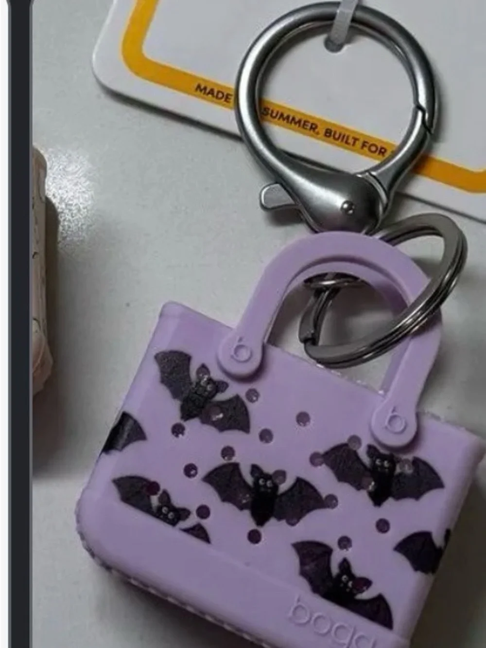 BOGG BAG Pink Bat Mini Purse Keychain